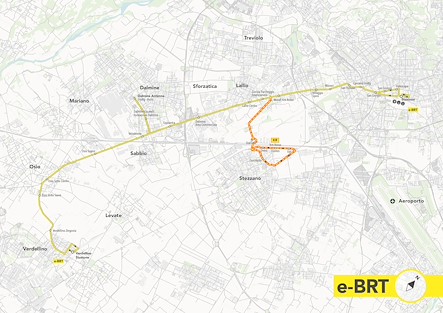 La linea e-BRT
